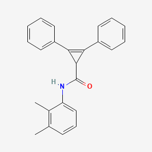 molecular formula C24H21NO B3740194 N-(2,3-dimethylphenyl)-2,3-diphenylcycloprop-2-ene-1-carboxamide 