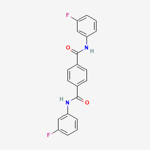 molecular formula C20H14F2N2O2 B3740343 N1,N4-BIS(3-FLUOROPHENYL)BENZENE-1,4-DICARBOXAMIDE 