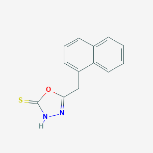 molecular formula C13H10N2OS B374045 5-(1-NAPHTHYLMETHYL)-1,3,4-OXADIAZOL-2-YLHYDROSULFIDE 