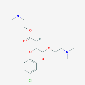 molecular formula C18H25ClN2O5 B374055 Bis[2-(dimethylamino)ethyl] 2-(4-chlorophenoxy)-2-butenedioate 
