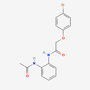 molecular formula C16H15BrN2O3 B3740796 N-(2-acetamidophenyl)-2-(4-bromophenoxy)acetamide CAS No. 5848-62-4