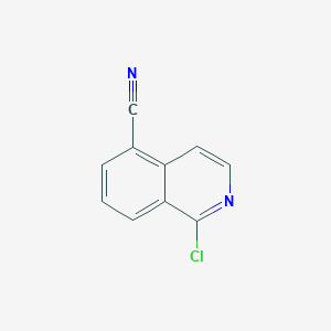 molecular formula C10H5ClN2 B037408 1-氯代异喹啉-5-腈 CAS No. 1231761-23-1