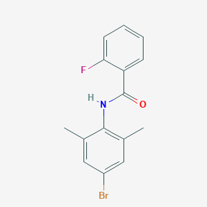 molecular formula C15H13BrFNO B374093 N-(4-bromo-2,6-dimethylphenyl)-2-fluorobenzamide 