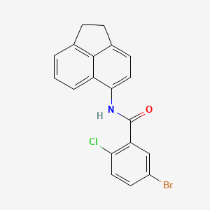 molecular formula C19H13BrClNO B3740981 5-bromo-2-chloro-N-(1,2-dihydroacenaphthylen-5-yl)benzamide 