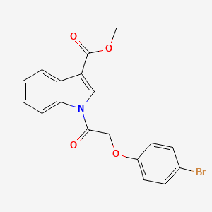 molecular formula C18H14BrNO4 B3741088 Methyl 1-(2-(4-bromophenoxy)acetyl)-1H-indole-3-carboxylate 