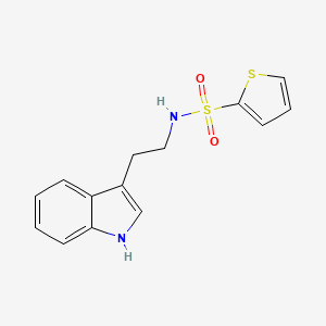 molecular formula C14H14N2O2S2 B3741562 N-[2-(1H-indol-3-yl)ethyl]thiophene-2-sulfonamide 