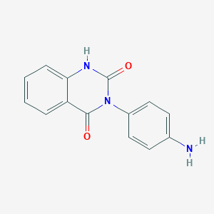 molecular formula C14H11N3O2 B374186 3-(4-aminophenyl)-1H-quinazoline-2,4-dione CAS No. 19959-51-4