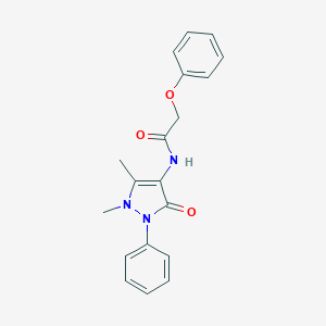 molecular formula C19H19N3O3 B374201 N-(1,5-dimethyl-3-oxo-2-phenyl-2,3-dihydro-1H-pyrazol-4-yl)-2-phenoxyacetamide CAS No. 3985-34-0