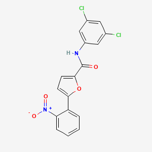 molecular formula C17H10Cl2N2O4 B3742083 N-(3,5-dichlorophenyl)-5-(2-nitrophenyl)furan-2-carboxamide 