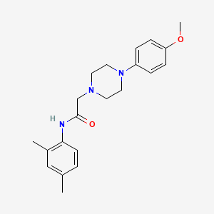 molecular formula C21H27N3O2 B3742231 N-(2,4-dimethylphenyl)-2-[4-(4-methoxyphenyl)-1-piperazinyl]acetamide 