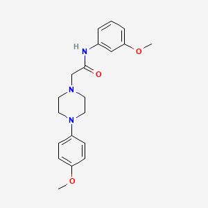 molecular formula C20H25N3O3 B3742235 N-(3-methoxyphenyl)-2-[4-(4-methoxyphenyl)piperazin-1-yl]acetamide 