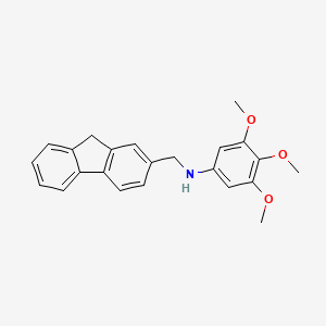 molecular formula C23H23NO3 B3742250 N-(9H-fluoren-2-ylmethyl)-3,4,5-trimethoxyaniline 