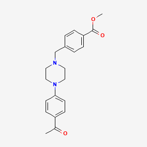 molecular formula C21H24N2O3 B3742253 Methyl 4-[[4-(4-acetylphenyl)piperazin-1-yl]methyl]benzoate 