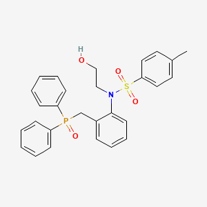 molecular formula C28H28NO4PS B3742374 N-[2-(diphenylphosphorylmethyl)phenyl]-N-(2-hydroxyethyl)-4-methylbenzenesulfonamide 