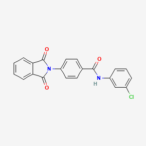 molecular formula C21H13ClN2O3 B3742477 N-(3-chlorophenyl)-4-(1,3-dioxoisoindol-2-yl)benzamide 