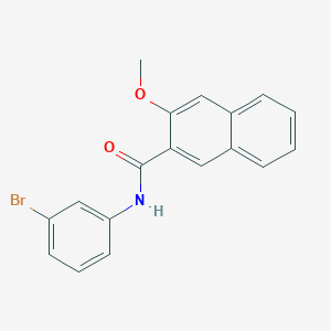 molecular formula C18H14BrNO2 B3742479 N-(3-bromophenyl)-3-methoxynaphthalene-2-carboxamide 
