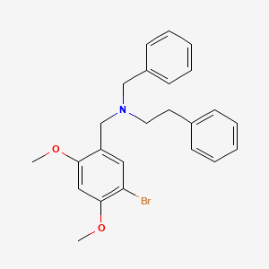 molecular formula C24H26BrNO2 B3742543 N-benzyl-N-(5-bromo-2,4-dimethoxybenzyl)-2-phenylethanamine 