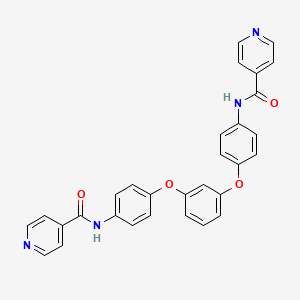molecular formula C30H22N4O4 B3742593 N,N'-[benzene-1,3-diylbis(oxybenzene-4,1-diyl)]dipyridine-4-carboxamide 