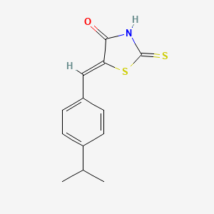 molecular formula C13H13NOS2 B3743008 (5E)-5-(4-isopropylbenzylidene)-2-mercapto-1,3-thiazol-4(5H)-one CAS No. 911714-36-8