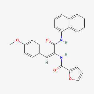 molecular formula C25H20N2O4 B3743117 N-[(E)-1-(4-methoxyphenyl)-3-(naphthalen-1-ylamino)-3-oxoprop-1-en-2-yl]furan-2-carboxamide 