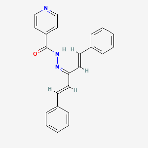 molecular formula C23H19N3O B3743307 N-[[(1E,4E)-1,5-diphenylpenta-1,4-dien-3-ylidene]amino]pyridine-4-carboxamide 