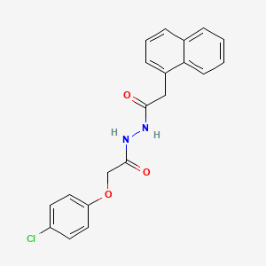 molecular formula C20H17ClN2O3 B3743314 N'-[2-(4-chlorophenoxy)acetyl]-2-naphthalen-1-ylacetohydrazide 