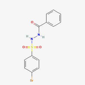 molecular formula C13H11BrN2O3S B3743324 N'-(4-BROMOBENZENESULFONYL)BENZOHYDRAZIDE 