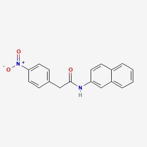 molecular formula C18H14N2O3 B3743333 N-(naphthalen-2-yl)-2-(4-nitrophenyl)acetamide 