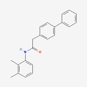 molecular formula C22H21NO B3743362 N-(2,3-dimethylphenyl)-2-(4-phenylphenyl)acetamide 