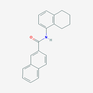molecular formula C21H19NO B3743373 N-(5,6,7,8-tetrahydronaphthalen-1-yl)naphthalene-2-carboxamide 