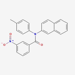 molecular formula C24H18N2O3 B3743416 N-(4-methylphenyl)-N-(naphthalen-2-yl)-3-nitrobenzamide 