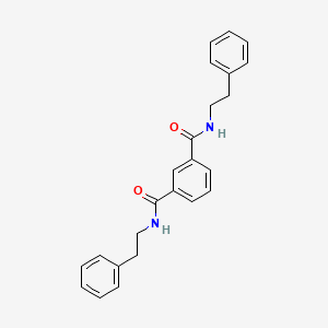 molecular formula C24H24N2O2 B3743507 N1,N3-BIS(2-PHENYLETHYL)BENZENE-1,3-DICARBOXAMIDE 