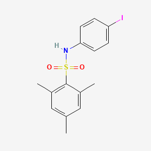 molecular formula C15H16INO2S B3743598 N-(2,4,6-Trimethylphenyl)sulfonyl(4-iodo)aniline 