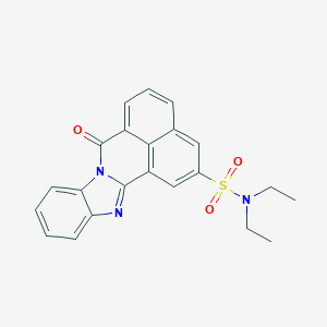 molecular formula C22H19N3O3S B3743708 N,N-diethyl-11-oxo-3,10-diazapentacyclo[10.7.1.02,10.04,9.016,20]icosa-1(20),2,4,6,8,12,14,16,18-nonaene-18-sulfonamide 