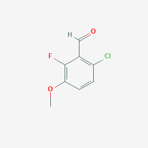 molecular formula C8H6ClFO2 B037438 6-Chloro-2-fluoro-3-methoxybenzaldehyde CAS No. 112641-64-2