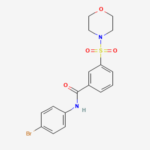 molecular formula C17H17BrN2O4S B3744319 N-(4-bromophenyl)-3-(morpholine-4-sulfonyl)benzamide 