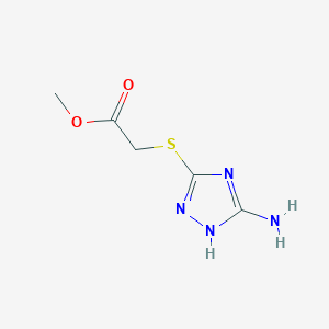 molecular formula C5H8N4O2S B3744415 methyl [(5-amino-1H-1,2,4-triazol-3-yl)sulfanyl]acetate 