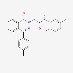 molecular formula C25H23N3O2 B3744438 N-(2,5-dimethylphenyl)-2-[4-(4-methylphenyl)-1-oxophthalazin-2(1H)-yl]acetamide 