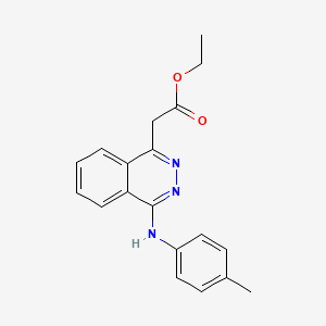 molecular formula C19H19N3O2 B3744490 Ethyl {4-[(4-methylphenyl)amino]phthalazin-1-yl}acetate 