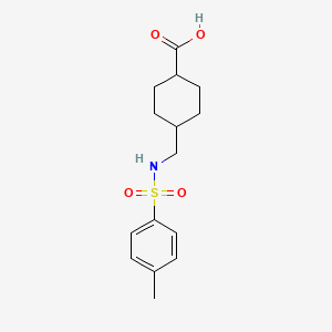 molecular formula C15H21NO4S B3744598 trans-4-({[(4-Methylphenyl)sulfonyl]amino}methyl)cyclohexanecarboxylic acid 