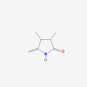 molecular formula C7H11NO B037450 3,4-Dimethyl-5-methylidenepyrrolidin-2-one CAS No. 111862-13-6