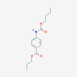 molecular formula C15H21NO4 B374500 Propyl 4-[(butoxycarbonyl)amino]benzoate 