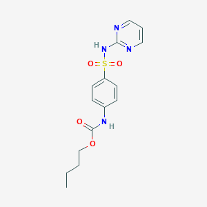 molecular formula C15H18N4O4S B374507 Butyl [4-(pyrimidin-2-ylsulfamoyl)phenyl]carbamate CAS No. 370852-92-9
