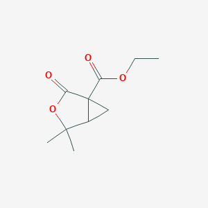 molecular formula C10H14O4 B3745220 Ethyl 4,4-dimethyl-2-oxo-3-oxabicyclo[3.1.0]hex-ane-1-carboxylate 
