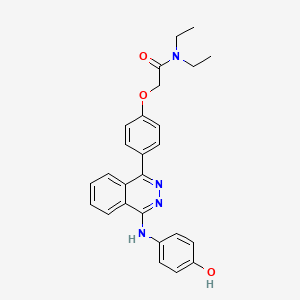 molecular formula C26H26N4O3 B3745262 N,N-diethyl-2-(4-{4-[(4-hydroxyphenyl)amino]phthalazin-1-yl}phenoxy)acetamide 