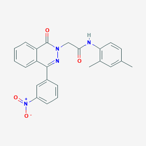 molecular formula C24H20N4O4 B3745360 N-(2,4-DIMETHYLPHENYL)-2-[4-(3-NITROPHENYL)-1-OXO-1,2-DIHYDROPHTHALAZIN-2-YL]ACETAMIDE 