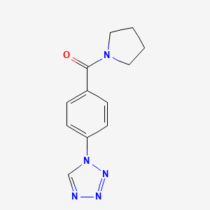 molecular formula C12H13N5O B3745421 Methanone, 1-pyrrolidinyl[4-(1H-tetrazol-1-yl)phenyl]- CAS No. 626216-04-4