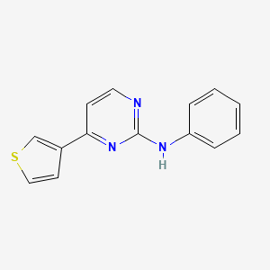 molecular formula C14H11N3S B3745454 N-phenyl-N-[4-(3-thienyl)-2-pyrimidinyl]amine 
