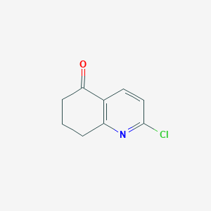 molecular formula C9H8ClNO B037455 2-chloro-7,8-dihydroquinolin-5(6H)-one CAS No. 124467-36-3
