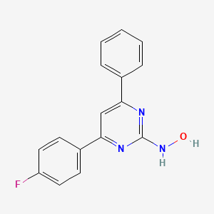 molecular formula C16H12FN3O B3745568 N-[4-(4-fluorophenyl)-6-phenylpyrimidin-2-yl]hydroxylamine 